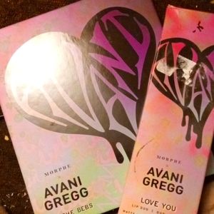 Morphe eye shadow and lip stick bundle